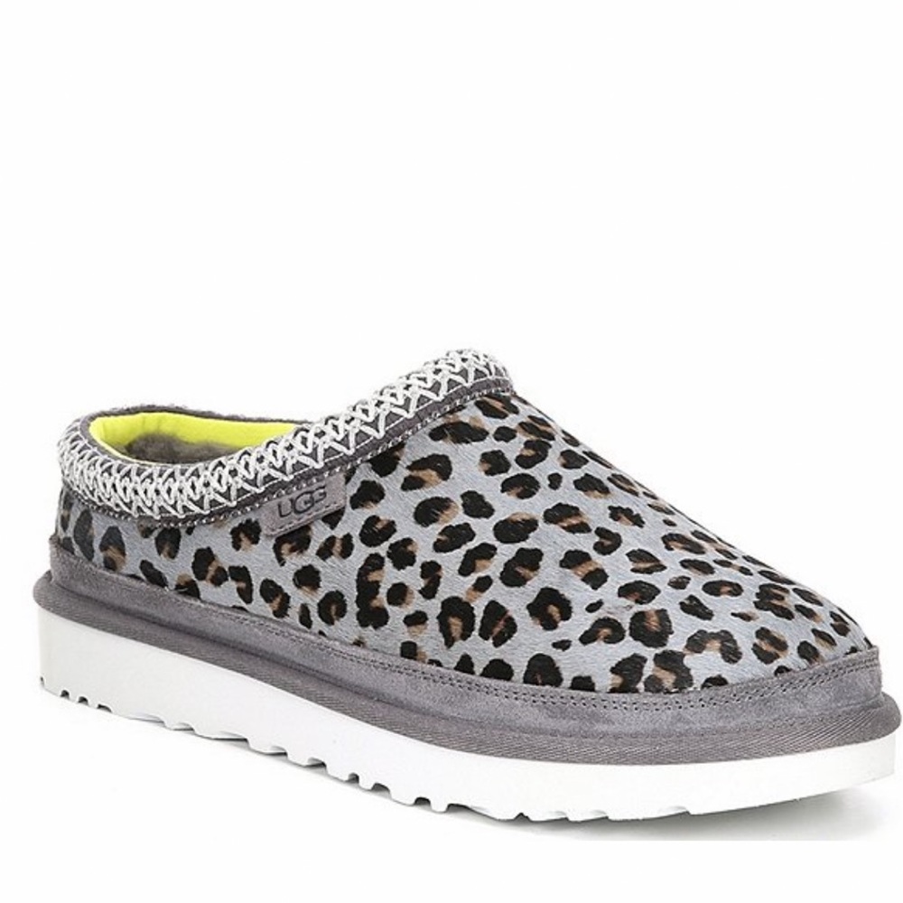 New UGG Tasman Leopard Print Slippers